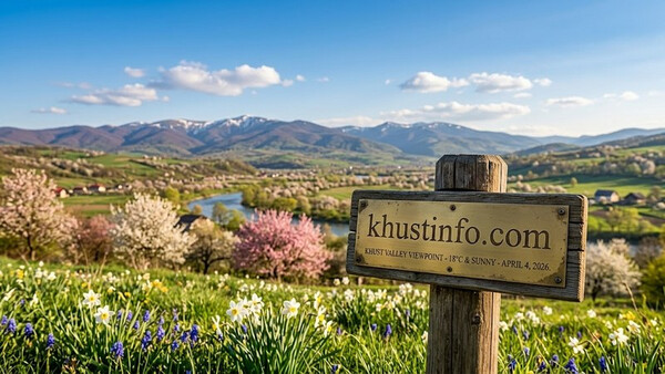 Весняне потепління в Хусті: сонячні прогнози та приємний квітневий вітерець