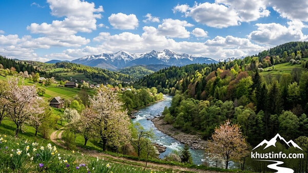 Прогноз погоди у Хусті сьогодні: весняне потепління та мінлива хмарність