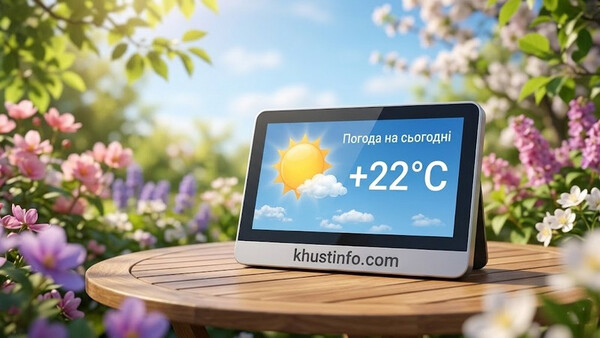 Погода в Хусті сьогодні: яскраве сонце та лагідне тепло
