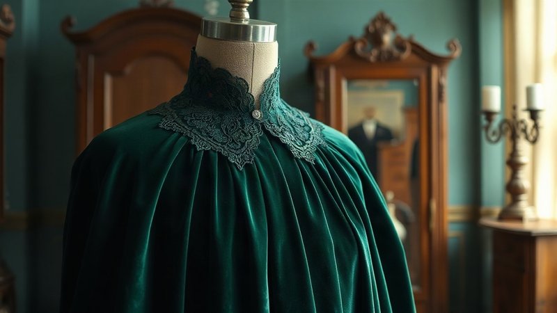 Оксамитова накидка-пелерина «Плісе» початку XX століття: як розкіш шовкових оксамитів створила оперний вечірній канон