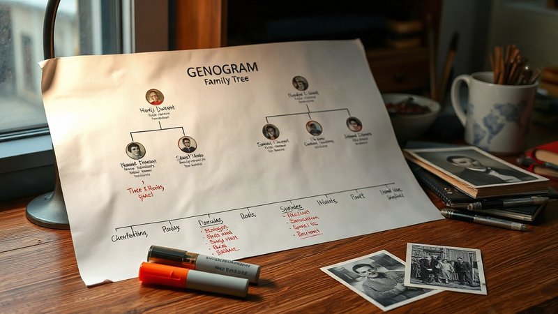 Ментальна карта роду генограма: інтерактивна вправа для підлітка з дослідження історії сім'ї