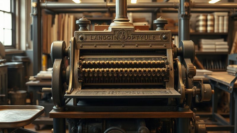 Винахід лінотипа Оттмаром Мергенталером у 1884 році: автоматизація набору тексту та революція у друкарстві